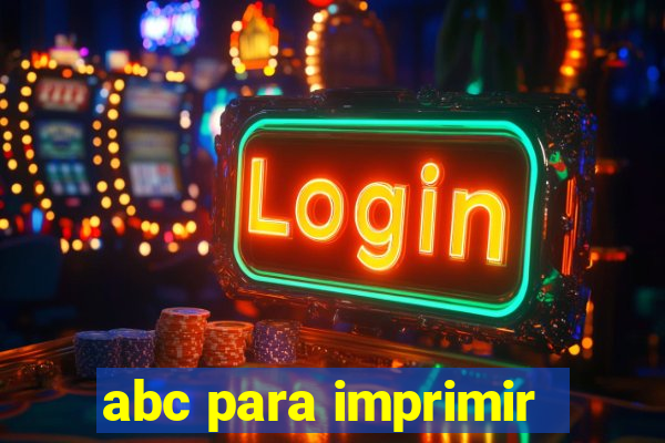 abc para imprimir